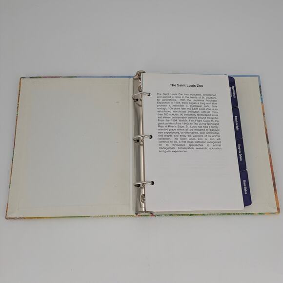 St Louis Zoo Beastro Cookbook Recipe Binder Food Favorites Collection Book HTF - Picture 7 of 11